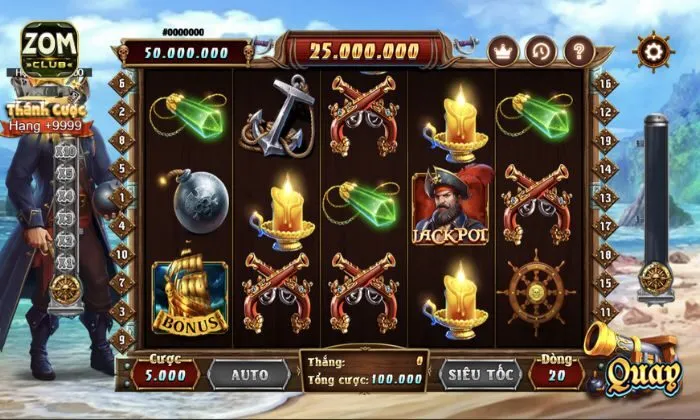 Hải tặc Zomclub Một số các biểu tượng trong game cần biết trước khi cược